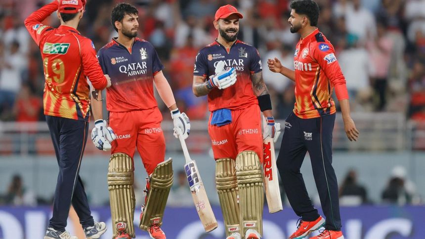 RCB vs PBKS and finally RCB has won the qualifier 1 and reached to finale