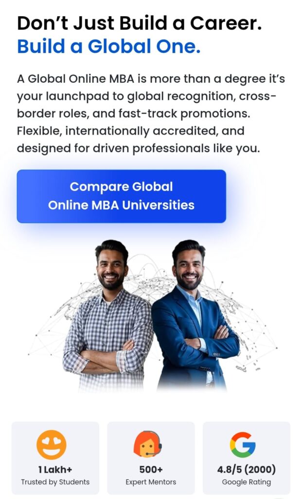 Global online MBA Course 2025: Why It’s the Smartest Career Move in 2025