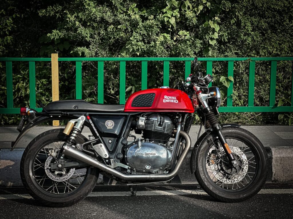 Explore the all-new Royal Enfield GT 650S with alloy wheels, sporty clip-on handlebars & refined 648cc twin engine. Priced at ₹3.22 lakh. Read the full review!