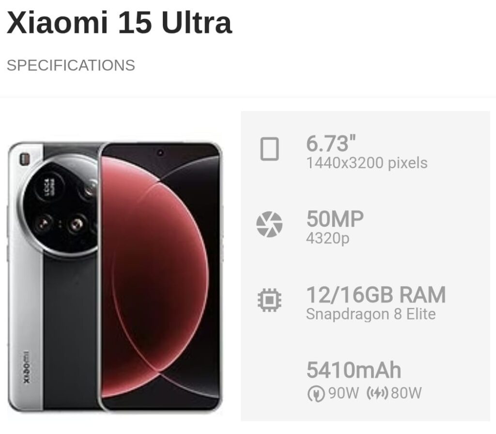 The all-new Xiaomi 15 Ultra review –Xiaomi 15 Ultra Full Specifications