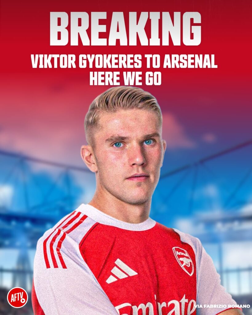 Arsenal Viktor Gyökeres transfer: Big New! Arsenal Lands Prolific Striker Viktor Gyökeres.