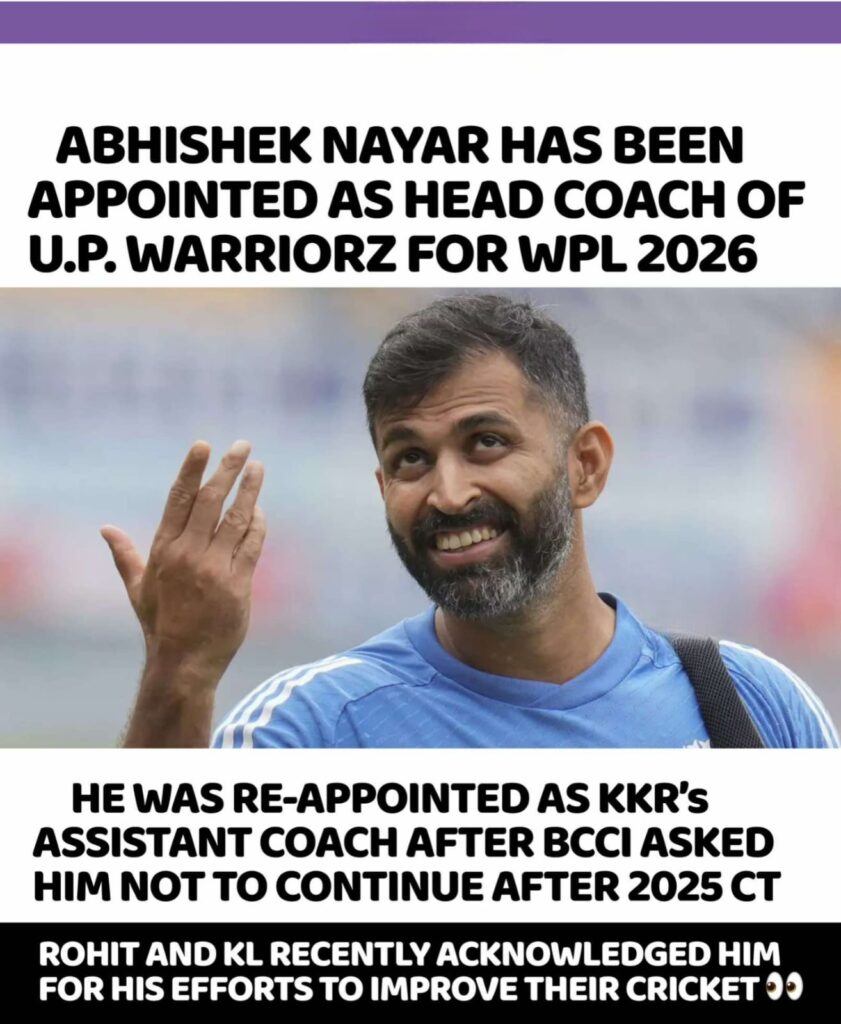 Abhishek Nayar UP Warriorz head coach
